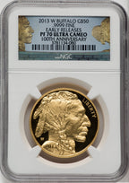 2013-W One-Ounce Gold Buffalo First Strike NGC PF70