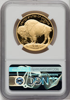 2018-W $50 One-Ounce Gold Buffalo Mike Castle Signature NGC PF70
