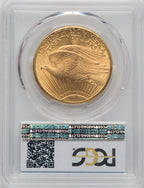 1911-D $20 Saint-Gaudens Double Eagle PCGS MS65