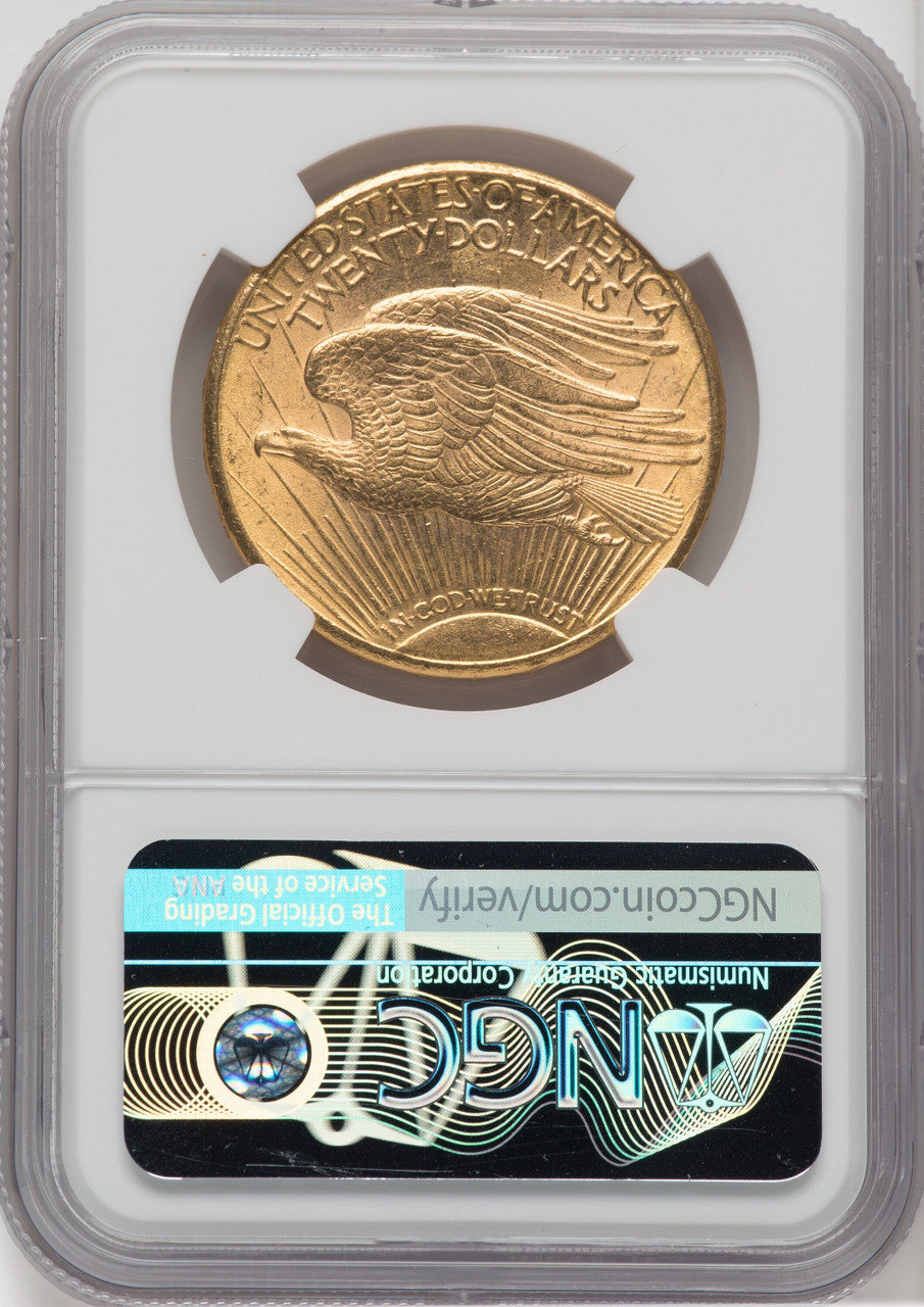 1911-D $20 Saint-Gaudens Double Eagle NGC MS66
