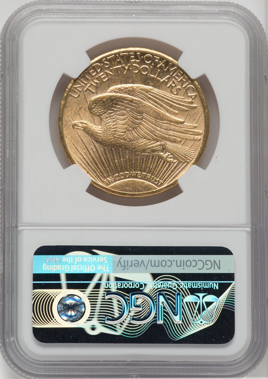 1911-S $20 Saint-Gaudens Double Eagle NGC MS62
