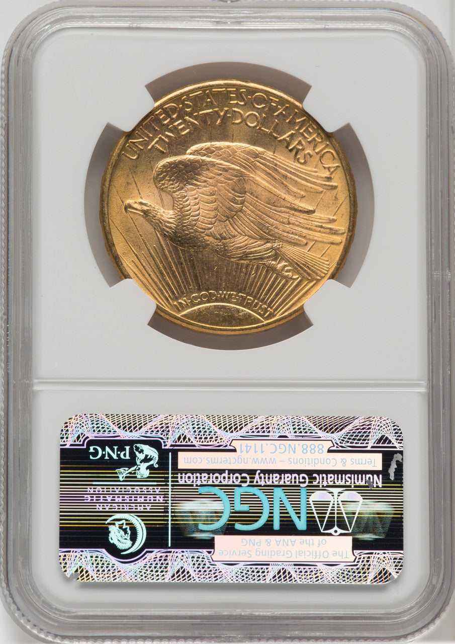 1913-D $20 Saint-Gaudens Double Eagle NGC MS65