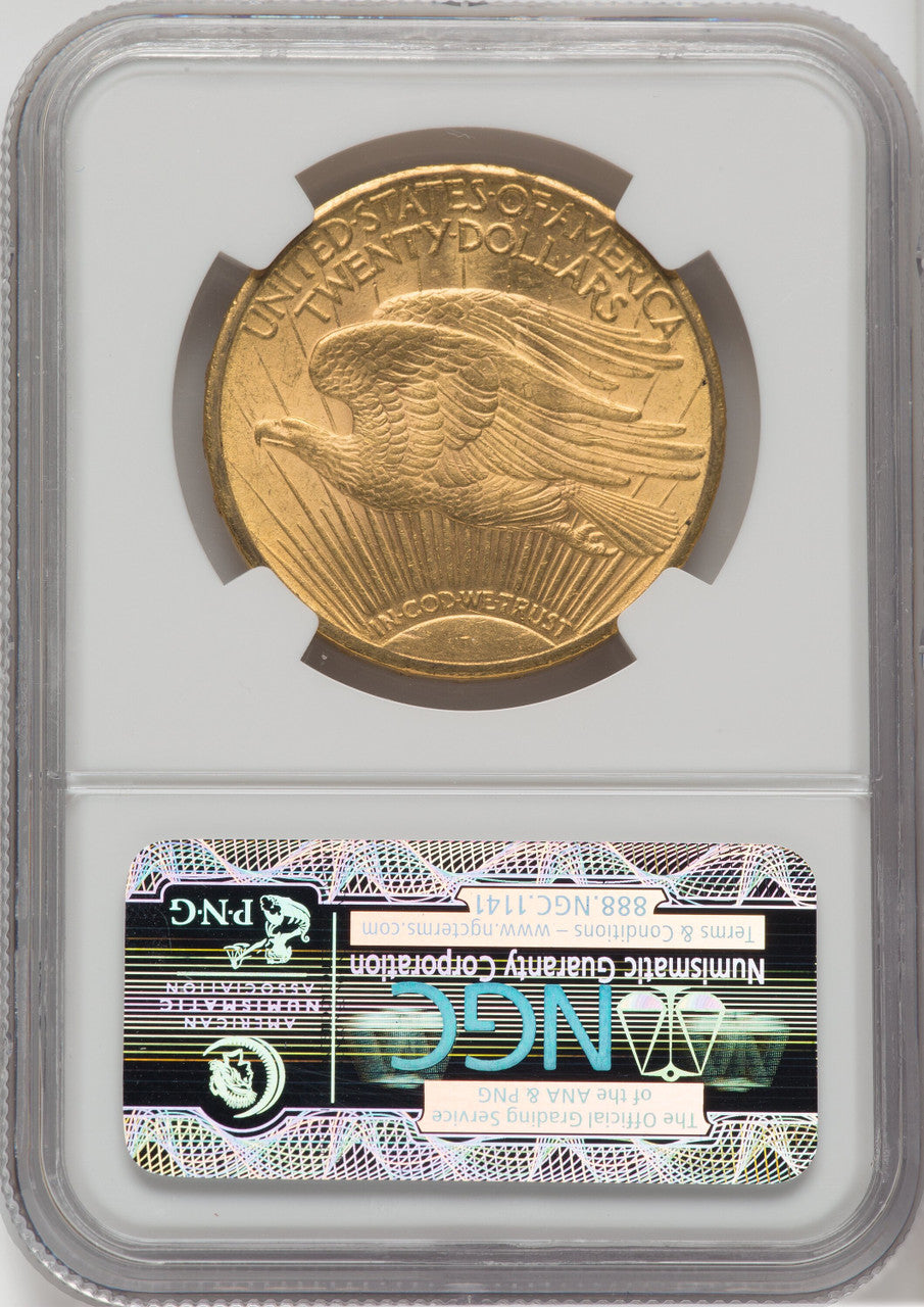 1916-S $20 Saint-Gaudens Double Eagle NGC MS62