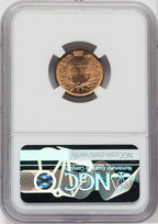 1883 1C RD Indian Cent NGC MS65
