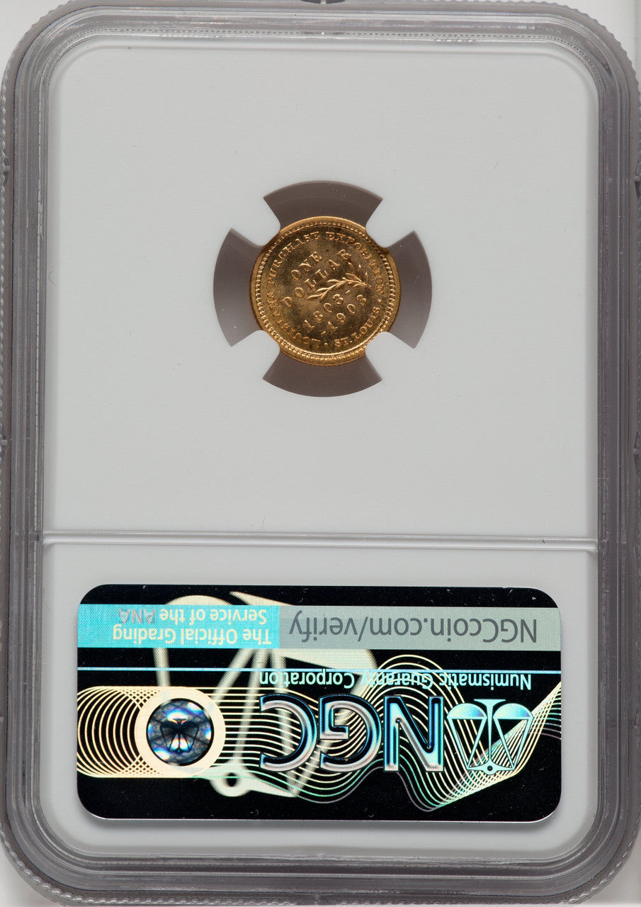 1903 G$1 JEFF CAC Commemorative Gold NGC MS66