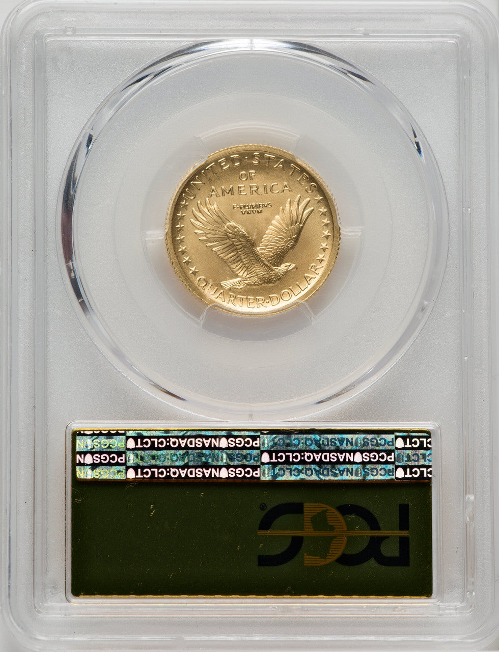 2016-W 25C Standing Liberty Quarter-Ounce Gold 100th Anniversary First Strike Gold Foil PCGS MS70