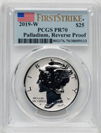 2019-W $25 Palladium Reverse Proof First Strike PCGS PR70 (759707001)