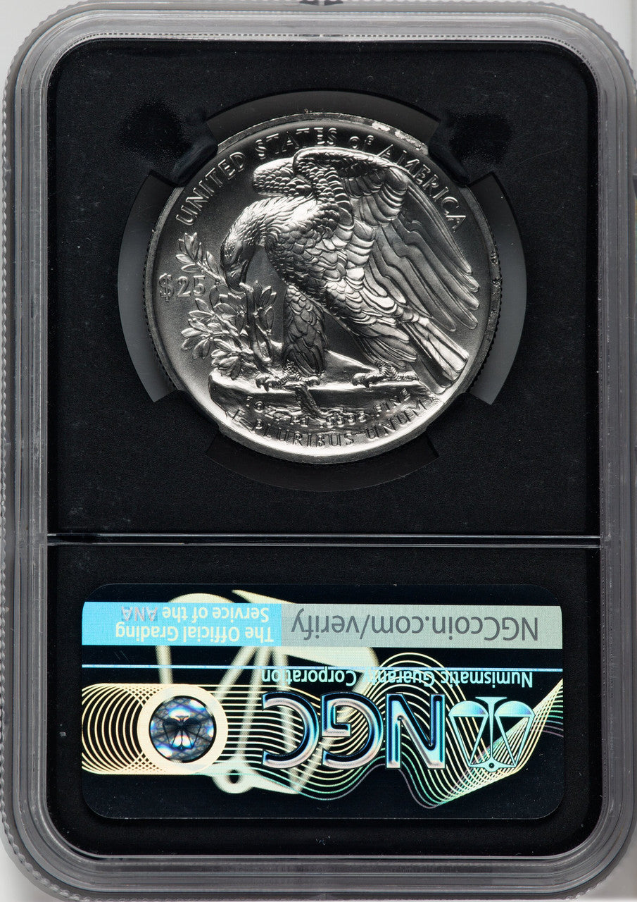2017 $25 Palladium High Relief First Strike NGC MS70 (762196007)