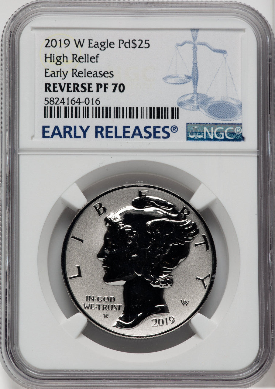 2019-W $25 Palladium Reverse Proof First Strike NGC PF70