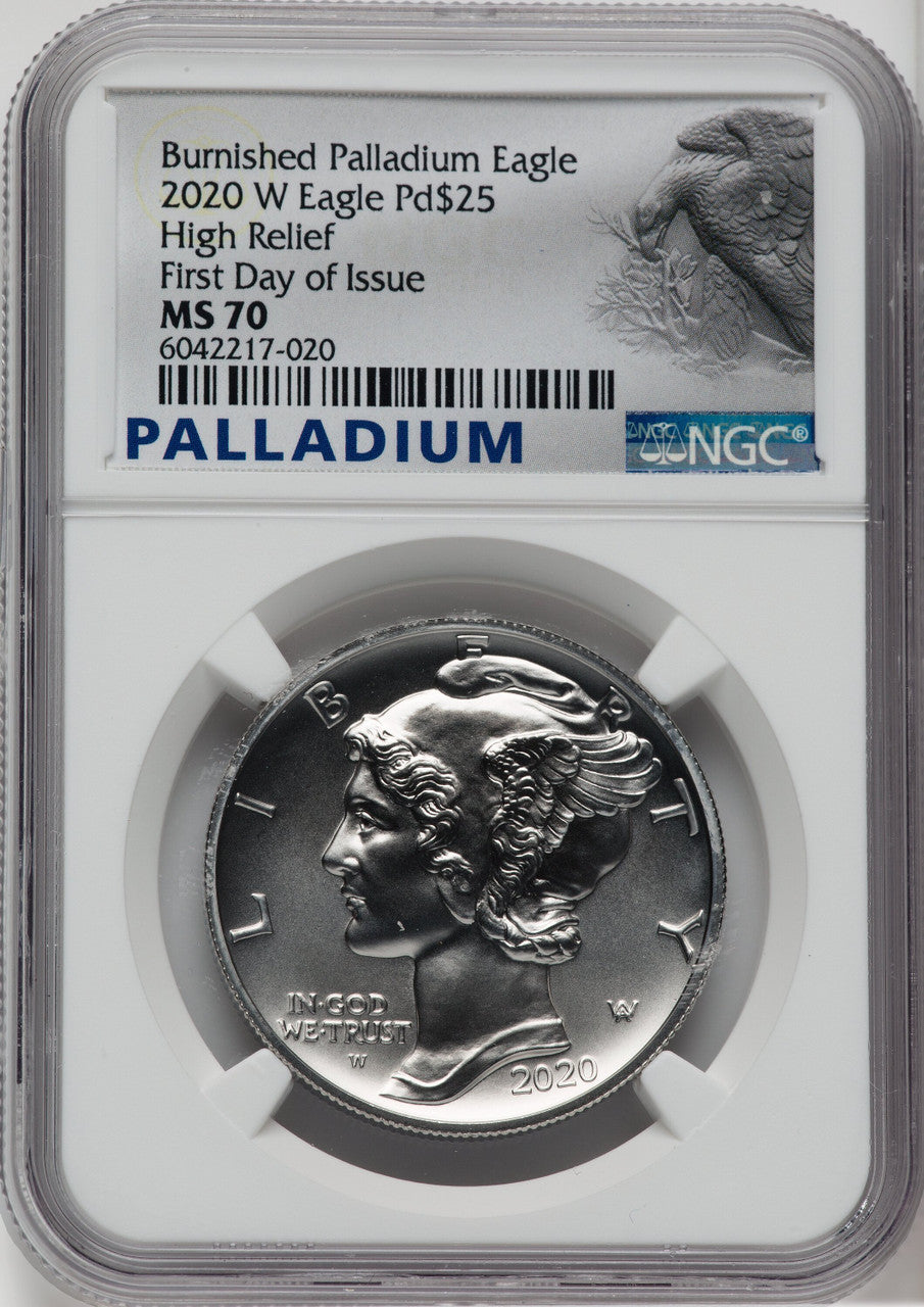 2020-W $25 Palladium First Day of Issue NGC 0