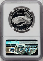 2022-W $100 One-Ounce Platinum Eagle Freedom of Speech Advance Release NGC PF70