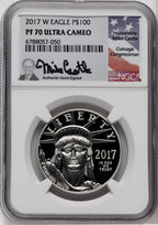 2017-W $100 One-Ounce Platinum Eagle Statue of Liberty 20th Anniversary NGC PF70