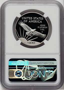 2017-W $100 One-Ounce Platinum Eagle Statue of Liberty 20th Anniversary NGC PF70