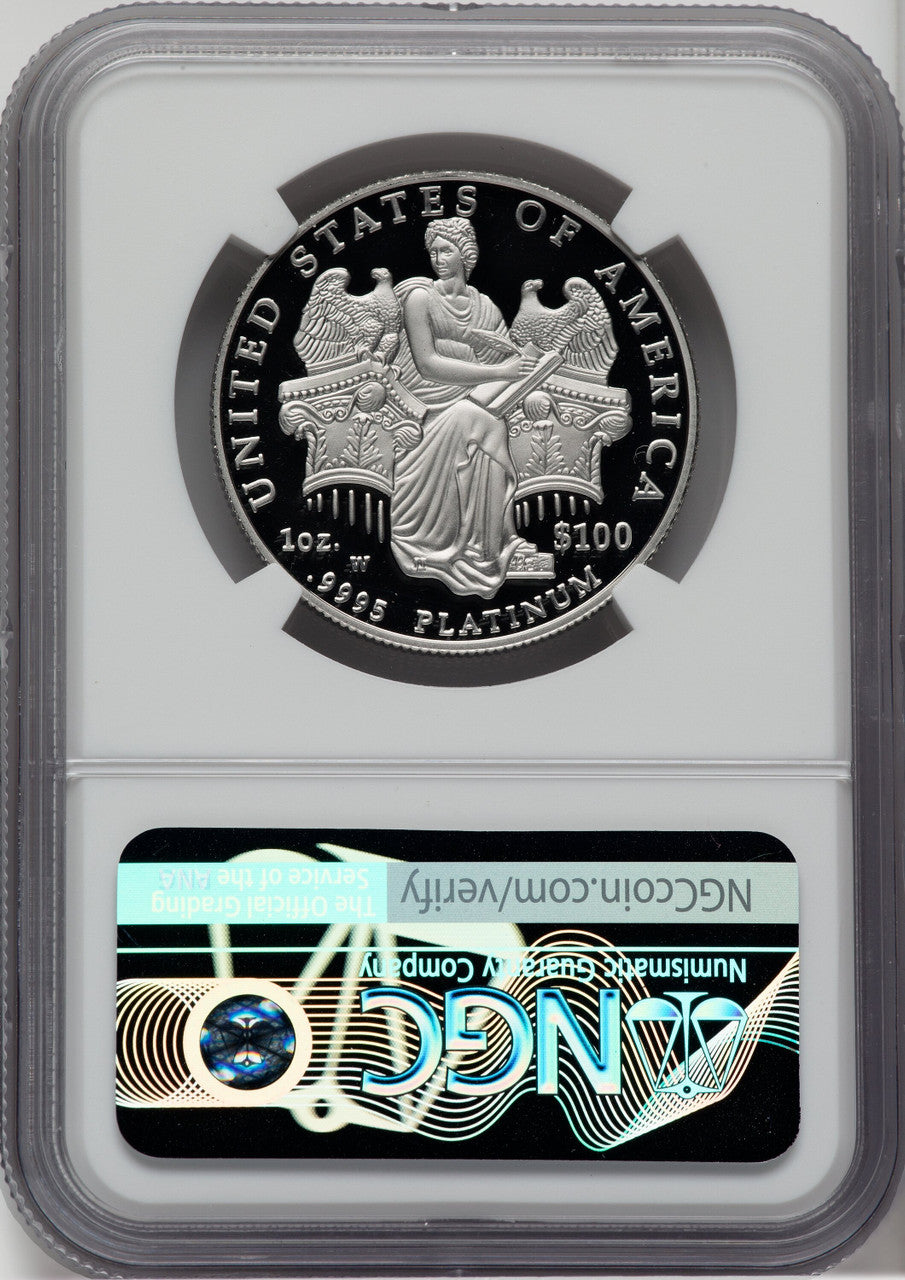 2006-W $100 One-Ounce Platinum Eagle Statue of Liberty NGC PF70