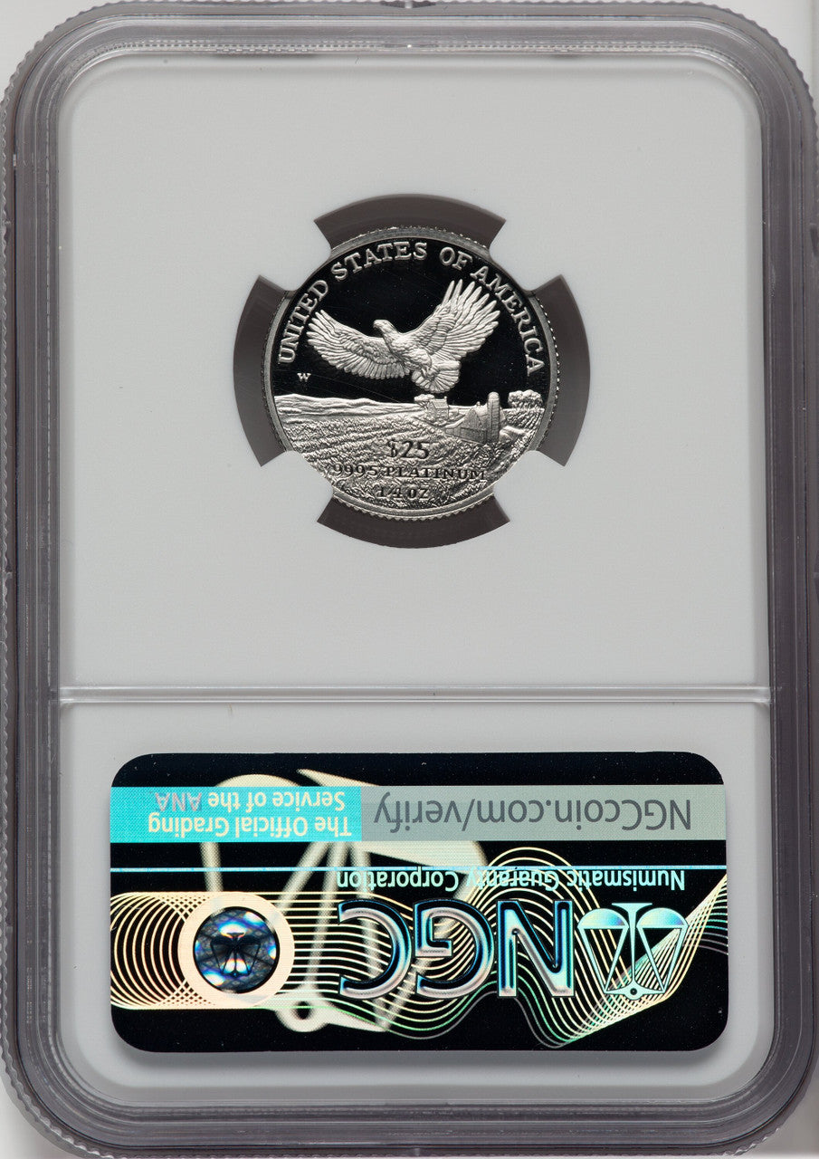 2000-W $25 Quarter-Ounce Platinum Eagle Statue of Liberty NGC PF70