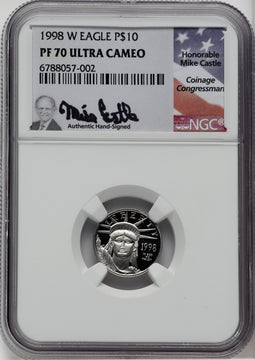 1998-W $10 Tenth-Ounce Platinum NGC PF70