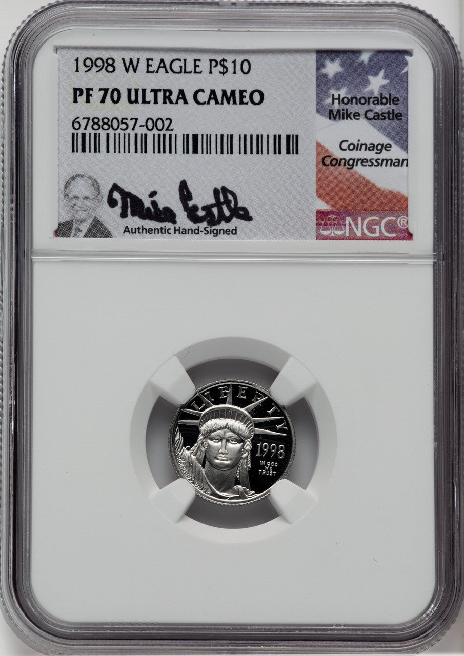 1998-W $10 Tenth-Ounce Platinum NGC PF70