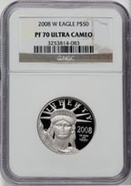 2008-W $50 Half-Ounce Platinum NGC PF70