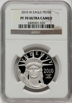 2010-W $100 One-Ounce Platinum Eagle Statue of Liberty NGC PF70