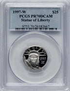 1997-W $25 Quarter-Ounce Platinum Eagle Statue of Liberty PCGS PR70