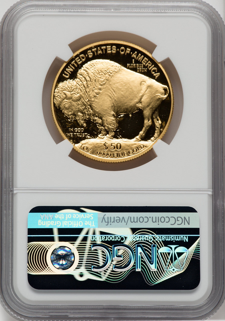 2007-W $50 Gold Buffalo NGC PF70 Thomas Uram