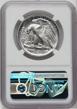 2020-W Palladium Eagle 1 oz Burnished FDI Mike Castle NGC MS70