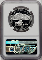 2002-W $100 One-Ounce Platinum Eagle Statue of Liberty Mike Castle Signature NGC PF70