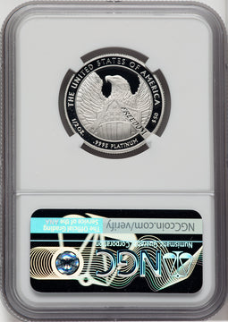 2007-W $50 Half-Ounce Platinum Eagle Statue of Liberty Brown Label CACG PR70 (759998008)