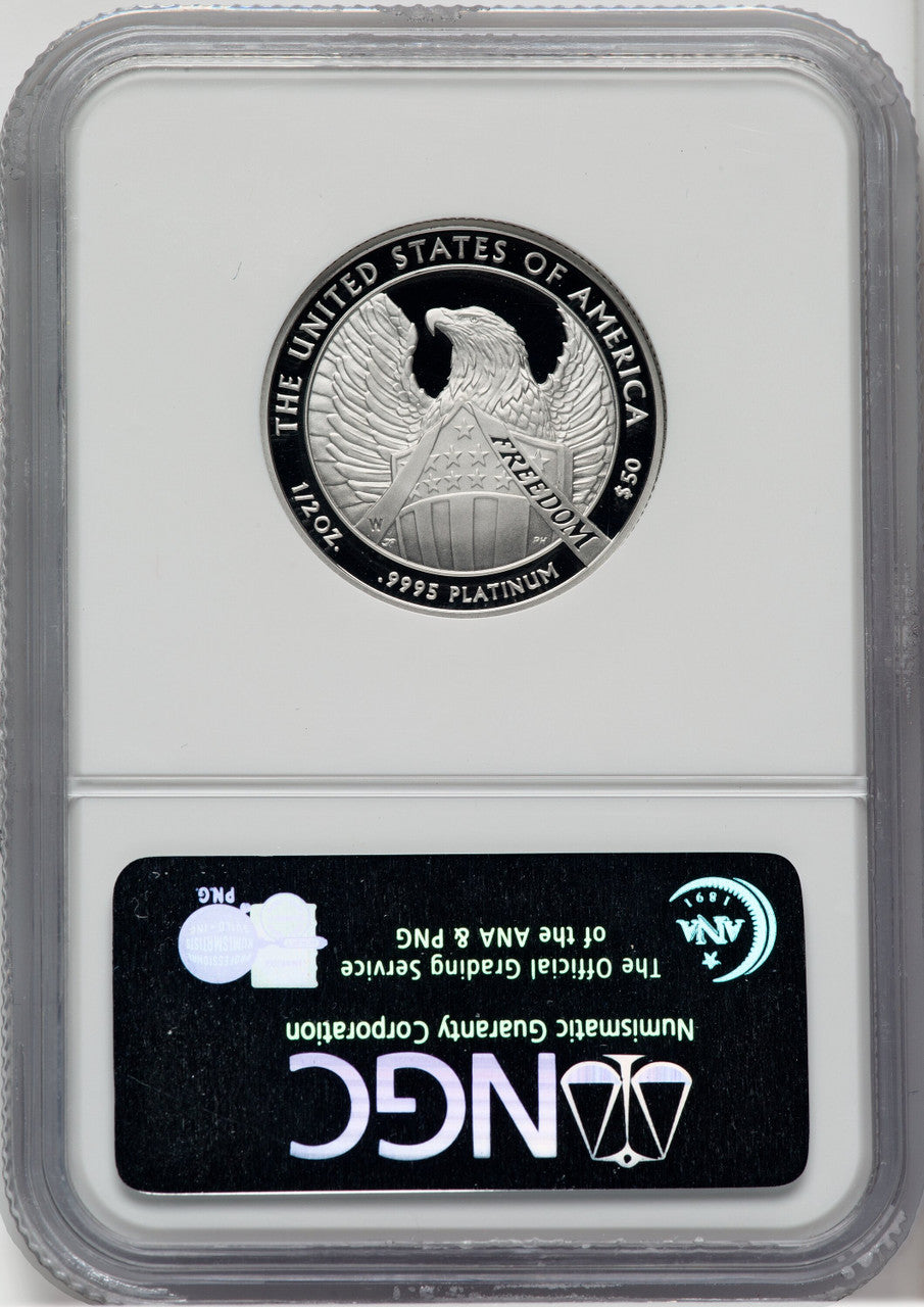 2007-W $50 Half-Ounce Platinum Eagle First Strike NGC MS70 (760347016)