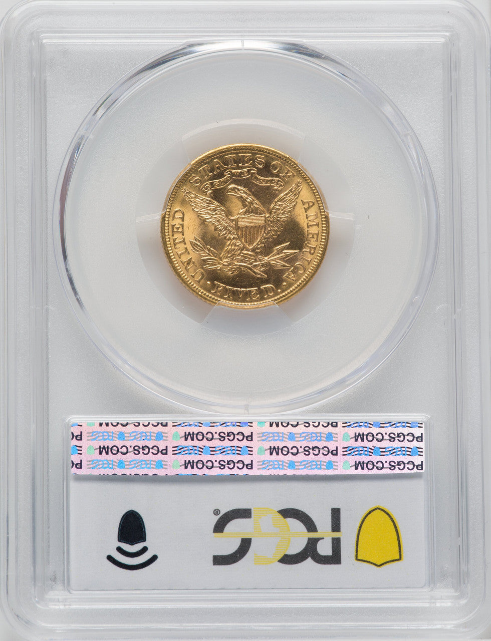 1907 $5 CAC Liberty Half Eagle PCGS MS63