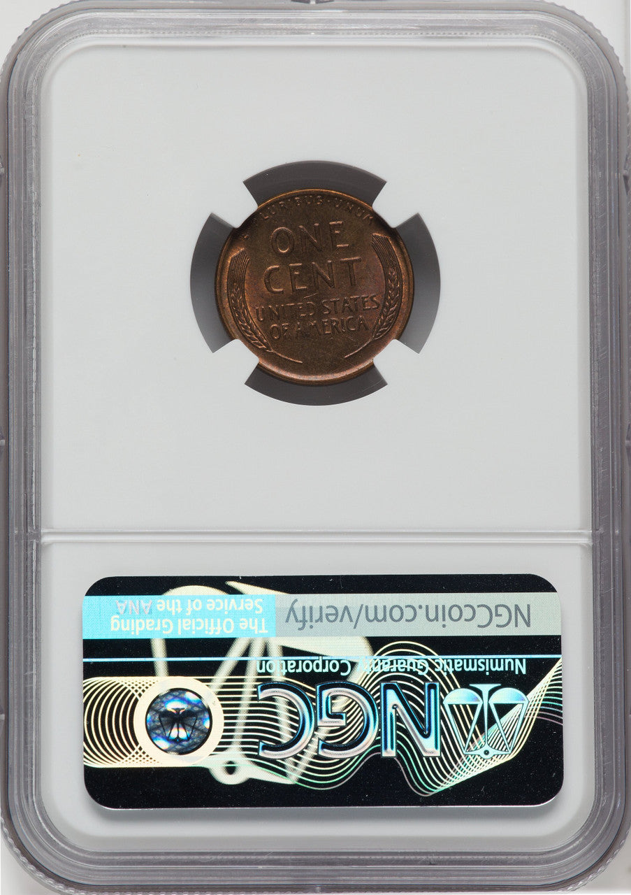 1955 1C DDO FS-101 RB Lincoln Cent NGC MS63