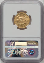 2006-W $10 Quarter-Ounce Gold Eagle Brown Label NGC MS70