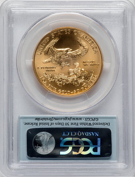 2015-W $50 One-Ounce Gold Eagle Burnished First Strike PCGS SP70