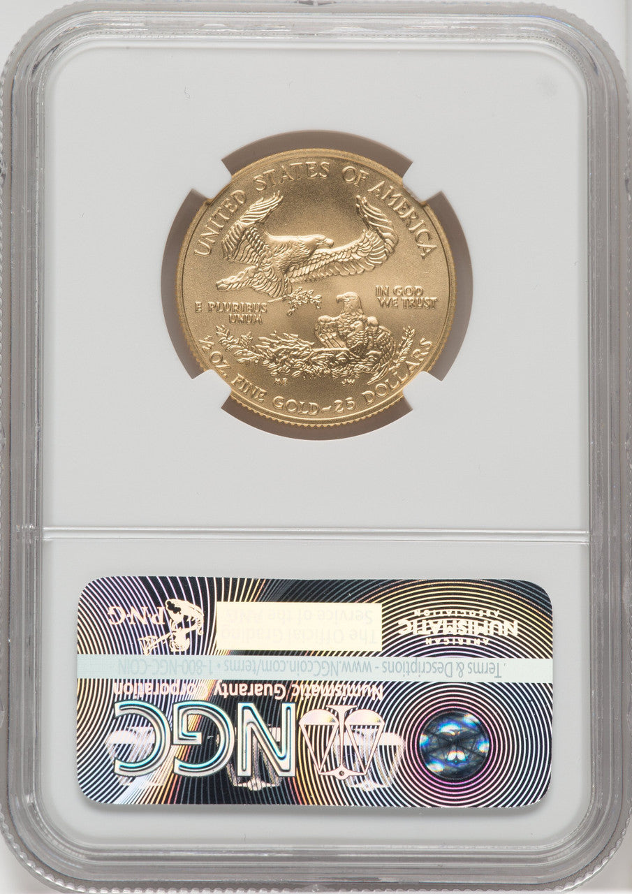 2008-W $25 Half-Ounce Gold Eagle First Strike NGC MS70