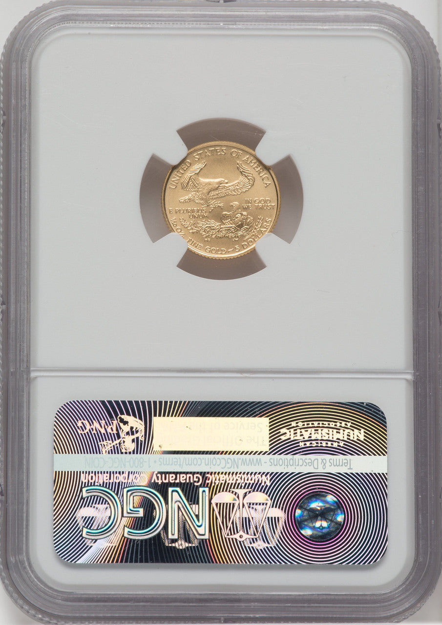 2008-W $5 Tenth-Ounce Gold Eagle Burnished NGC MS70