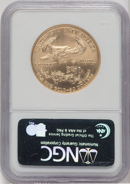 2007-W $50 One-Ounce Gold Eagle First Strike NGC MS70