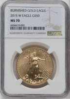 2015-W $50 One-Ounce Gold Eagle NGC MS70