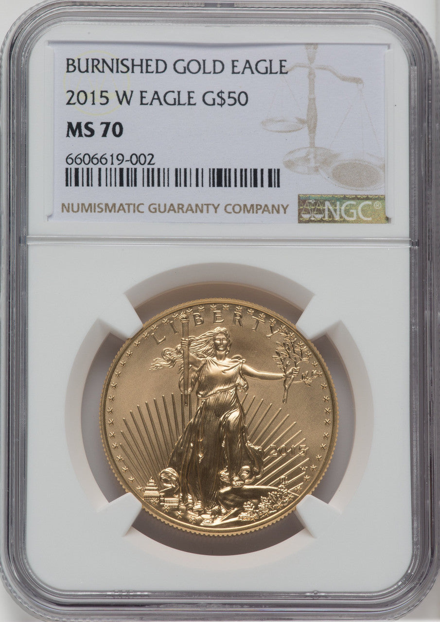 2015-W $50 One-Ounce Gold Eagle NGC MS70