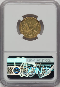 1846-C $5 Liberty Half Eagle NGC AU50