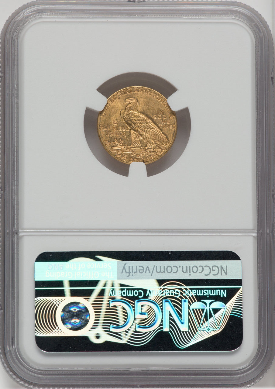 1912 $2.50 Indian Quarter Eagle NGC MS62
