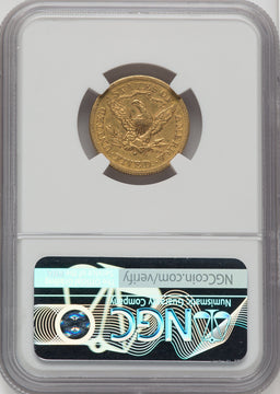 1877-S $5 Liberty Half Eagle NGC AU53