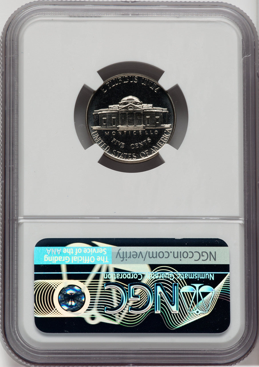 1939 5C Reverse of 1940 Proof Jefferson Nickel NGC PR67