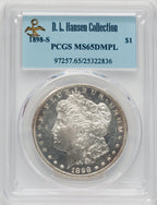 1898-S $1 DM Morgan Dollar PCGS MS65