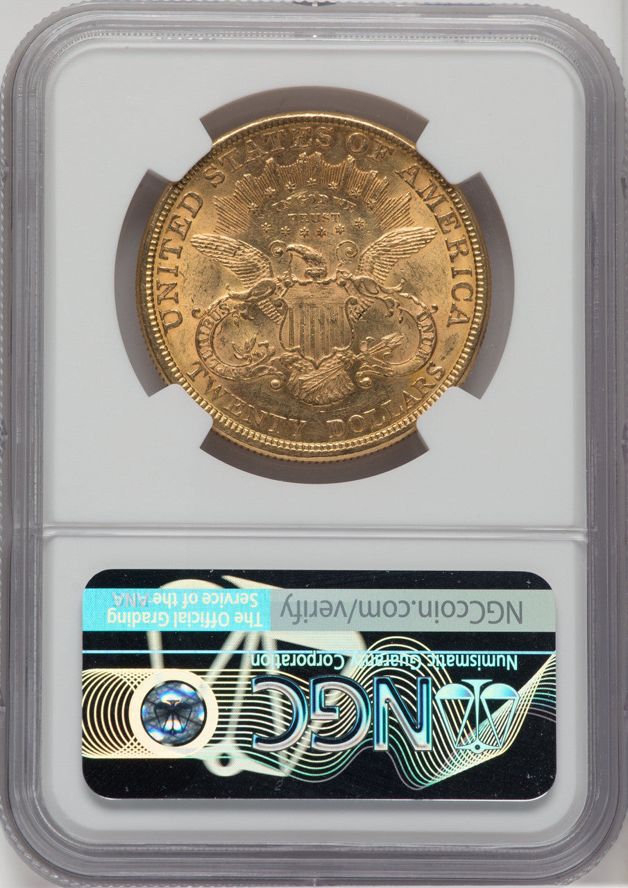 1877 $20 Liberty Double Eagle NGC MS61