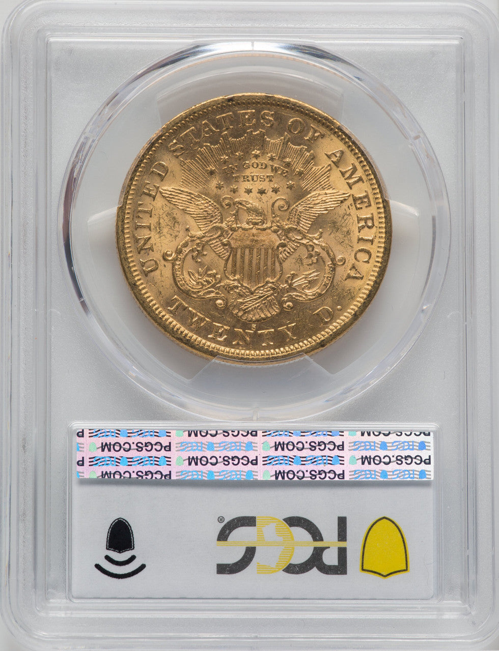1873-S $20 Closed 3 Liberty Double Eagle PCGS MS61