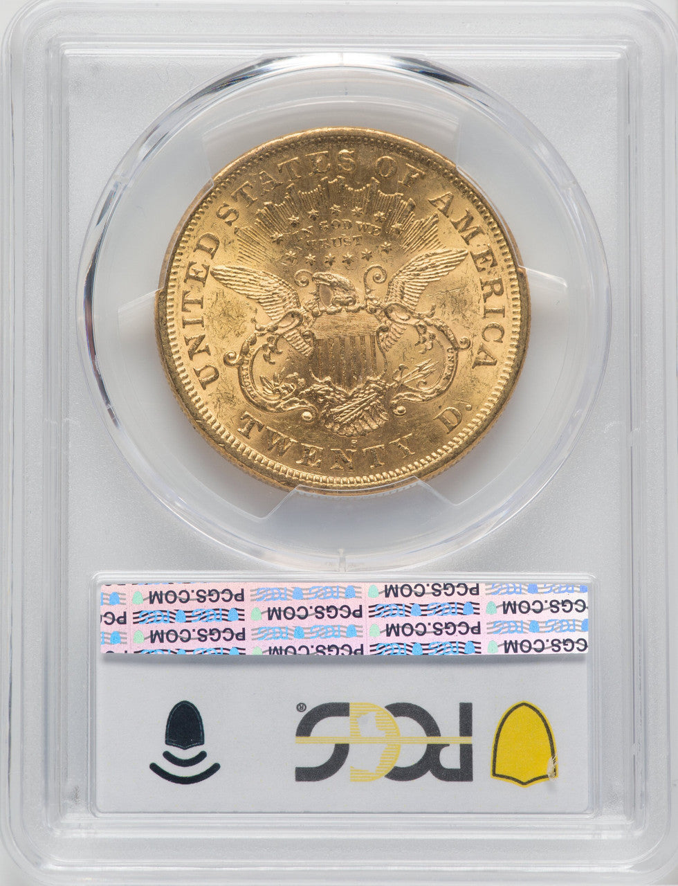 1875-S $20 Liberty Double Eagle PCGS MS62