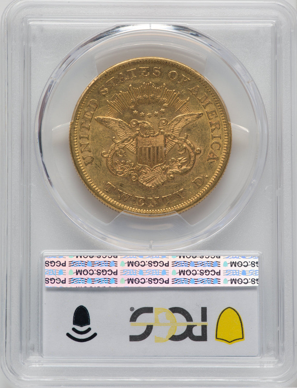 1860 $20 Liberty Double Eagle PCGS AU58