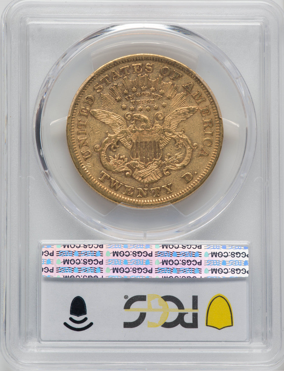 1870-S $20 Liberty Double Eagle PCGS XF40