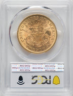 1873 $20 CLOSED 3 Liberty Double Eagle PCGS MS60