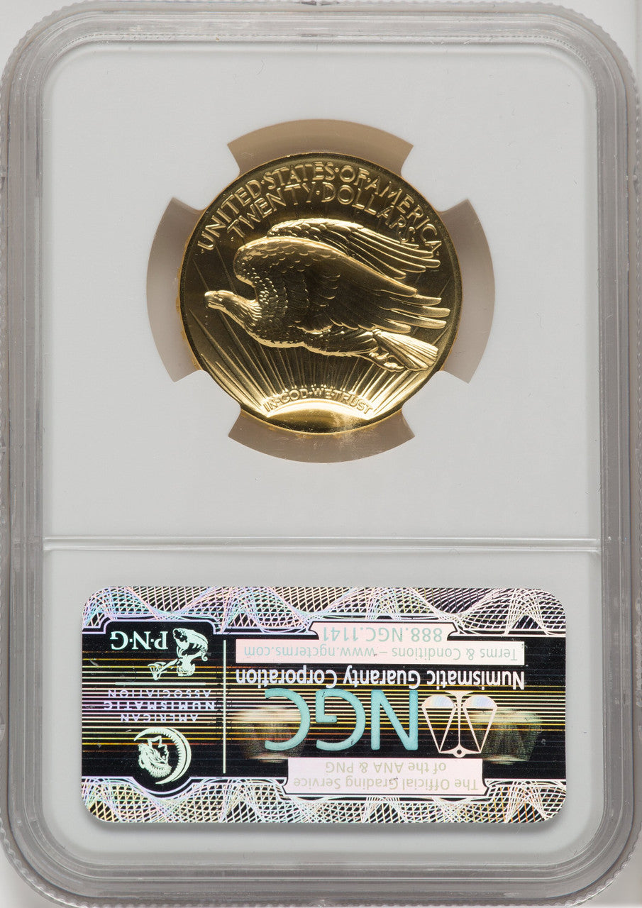 2009 $20 One-Ounce Gold Ultra High Relief Twenty Dollar NGC MS70